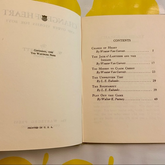 Change of Heart Other Stories Boys Garrett  1946 - Picture 7 of 11